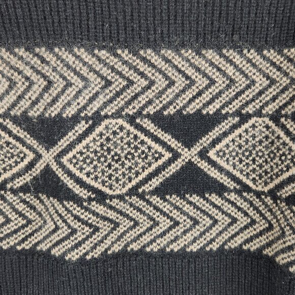 Banana Republic Filpucci Wool Blend Ribbed Asymmetric Button Neck Sweater sz L? - Picture 7 of 8